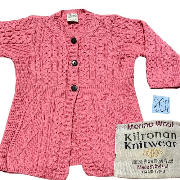 Kilronan Knitwear 100% Pure New Wool Sweater Sz S - Picture 1 of 6